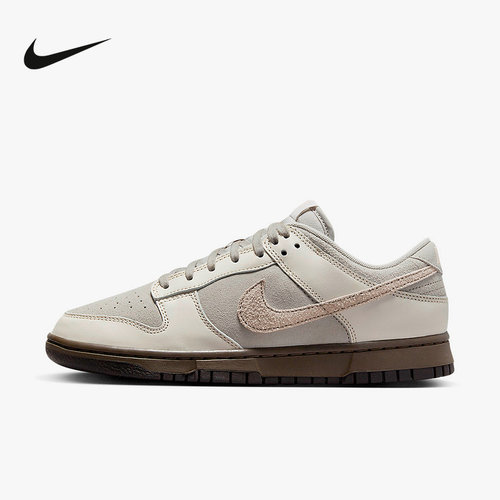 NIKE耐克男鞋平底鞋DUNK灰白色复古胶底运动鞋低帮板鞋FD9746-001
