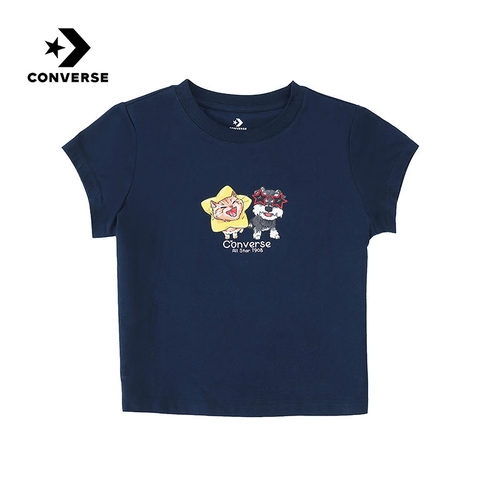 Converse匡威26夏新款女子休闲短袖宽松舒适运动T恤衫 WCJ771-695