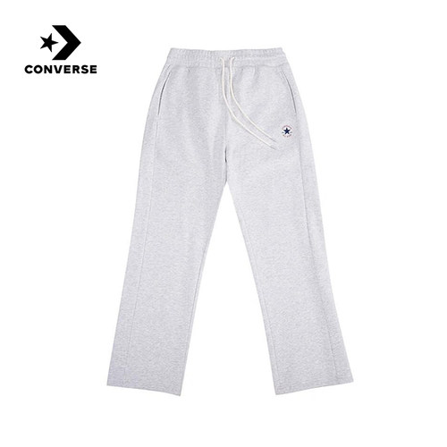 Converse匡威25冬男抓绒直筒长裤抽绳松紧腰裤针织长裤MCJ094-GGN