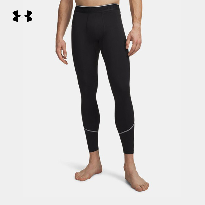 安德玛春夏新款男子运动健身跑步训练吸湿弹力紧身裤 6015386-008