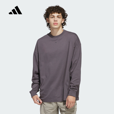 Adidas阿迪达斯男女春季新款CHAPTER 02篮球宽松版长袖T恤 JC7835
