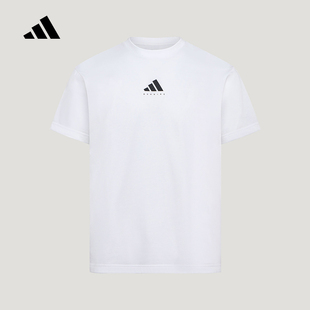 adidas阿迪达斯印花训练健身跑步半袖2026秋中性短袖T恤 LC8176