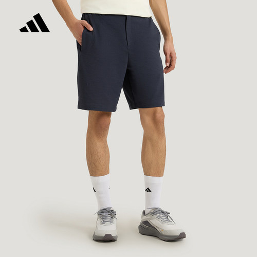 adidas阿迪达斯武宗系列泡泡纱舒爽五分裤2026夏男梭织短裤KG0821