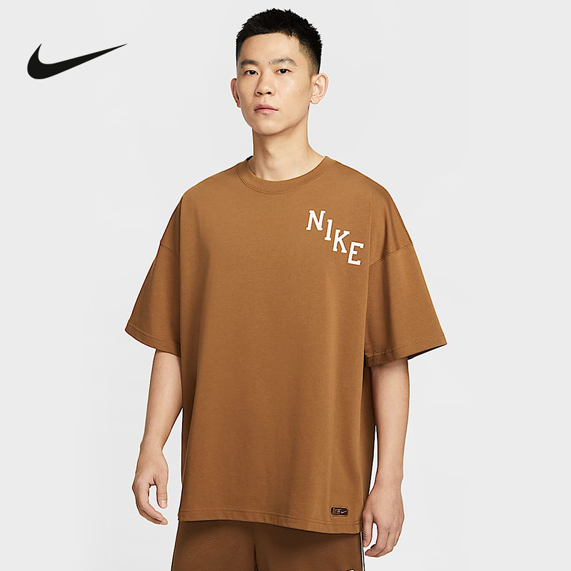 nike耐克短袖男25夏新款耐高篮球背后图案印花运动T恤IB9966-281