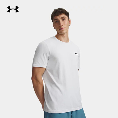 安德玛UA春夏Vanish Elite男子轻质训练运动短袖T恤 6010591-100