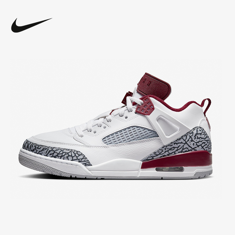 耐克男鞋Jordan Spizike黑红复古篮球鞋耐磨中帮运动鞋FQ1759-106