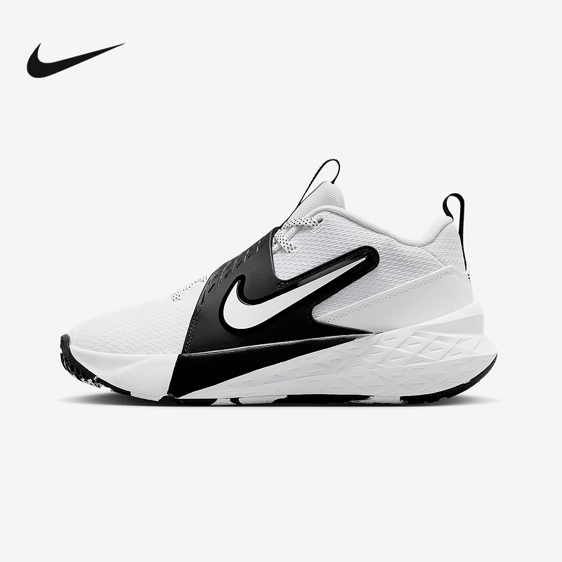 Nike耐克男女童鞋TEAM HUSTLE D 12大童实战篮球鞋夏季HF6279-101