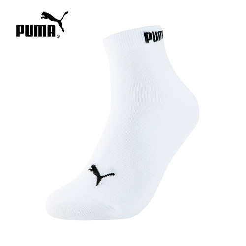 PUMA彪马短袜男女同款吸汗透气1双中袜棉袜跑步运动袜子938244-02