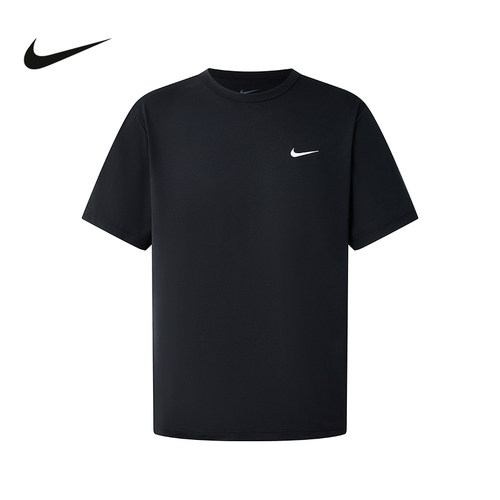 NIKE耐克男T恤26春新款背标印花宽松透气圆领短袖上衣IF2198-010