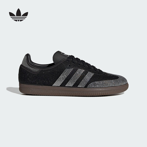 adidas阿迪达斯三叶草经典T头鞋2026春女SAMBA德训鞋板鞋 IH9052