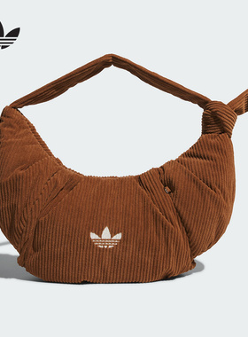 adidas阿迪达斯三叶草灯芯绒大号云朵包2025冬女单肩斜挎包KT0860