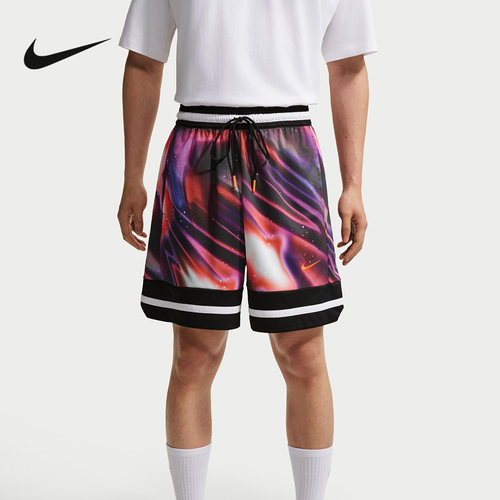 NIKE耐克男短裤26夏新款透气速干篮球运动裤印花五分裤IR6283-100