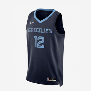 419 SW男子球衣透气速干背心DN2010 耐克NBA灰熊队莫兰特Dri FIT