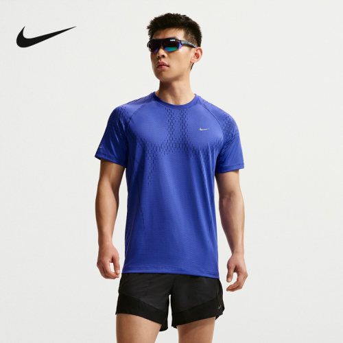 NIKE耐克男子跑步T恤夏新款速干网眼透气短袖运动上衣 IF2089-494