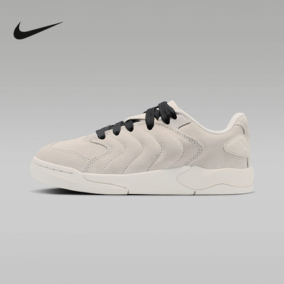 Jordan耐克女鞋米灰色SESSION大童运动鞋低帮复古板鞋IB5679-002