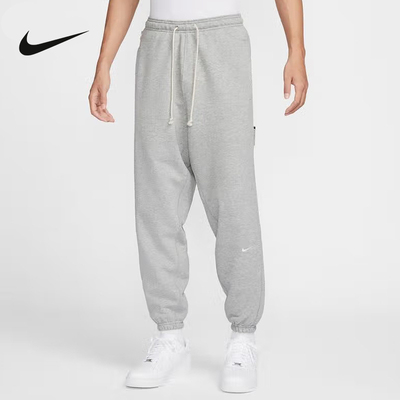 NIKE耐克男裤2025春新款宽松运动灰色卫裤束脚针织长裤FZ0225-063