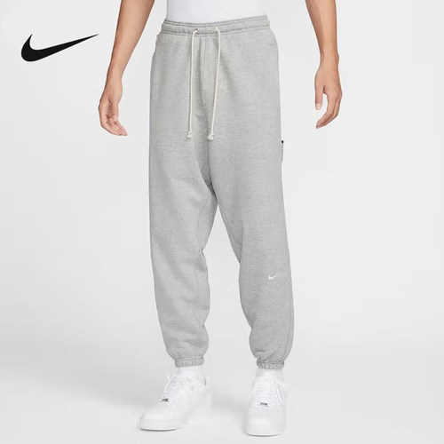 NIKE耐克男裤2025春新款宽松运动灰色卫裤束脚针织长裤FZ0225-063