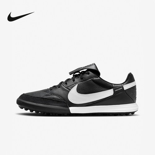 Nike耐克Premier3 TF碎钉传奇牛皮人草缓震训练足球鞋 HM0283-001