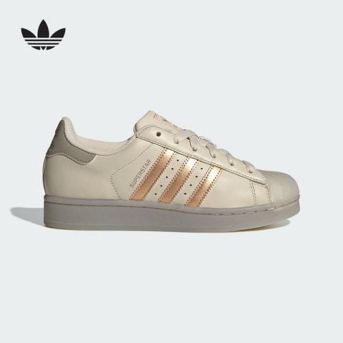 adidas阿迪达斯三叶草经典贝壳头2025秋女SUPERSTAR II板鞋JR7355