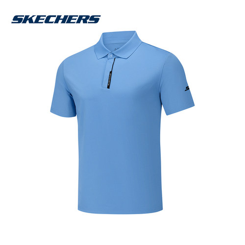 Skechers斯凯奇26夏季男士凉感针织运动短袖休闲POLO衫 P226M091