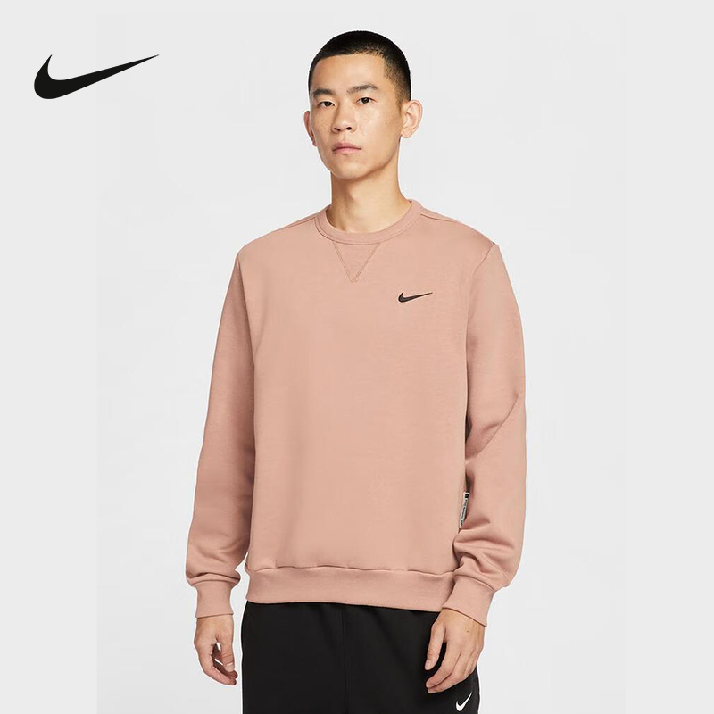 NIKE耐克男子加绒卫衣25冬新款宽松印花圆领运动套头衫IO7916-271