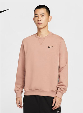 NIKE耐克男子加绒卫衣25冬新款宽松印花圆领运动套头衫IO7916-271