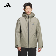 阿迪达斯保暖三合一鸭绒内胆连帽夹克冬男拒水防风梭织外套KQ5502