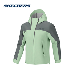 Skechers斯凯奇女士舒适透气连帽外套户外休闲夹克 05XN P226W113
