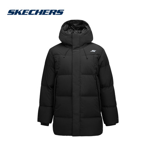 Skechers斯凯奇男士时尚舒适百搭保暖运动梭织羽绒外套P425M033