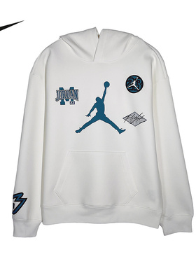 NIKE耐克Jordan卫衣童装26春季新年款针织运动套头衫 IU5377-133