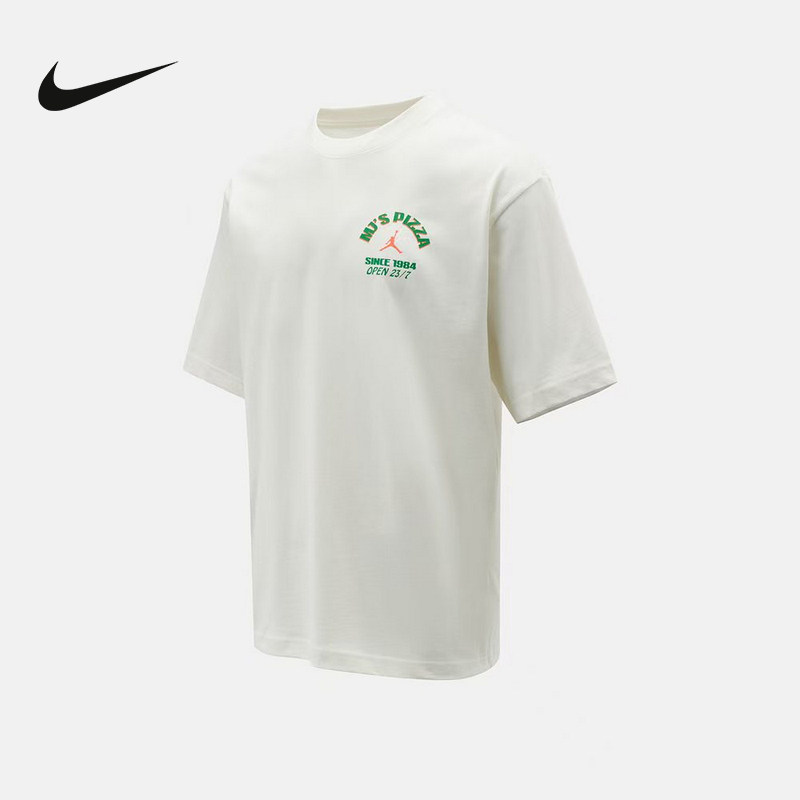 NIKE耐克男短袖夏JORDAN背面印花宽松休闲运动圆领T恤IF3167-133