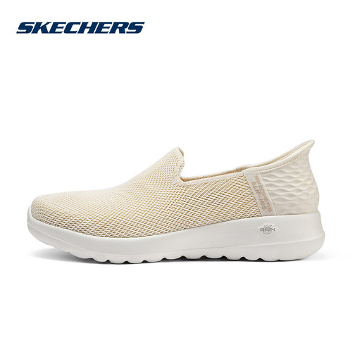 Skechers斯凯奇25夏女子闪穿鞋网面透气一脚蹬健步鞋 124641/OWHT