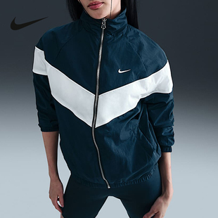 Nike耐克外套女25春新款 478 宽松休闲训练梭织立领运动夹克FV6305