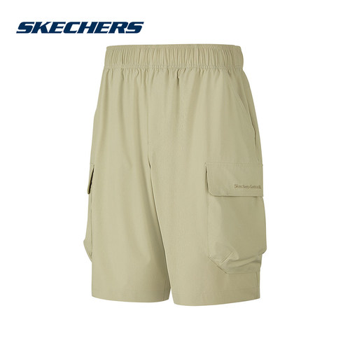 Skechers斯凯奇26夏男士宽松舒适透气休闲运动短裤 P226M132/00R9