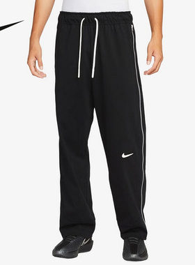 Nike耐克男裤25秋新款篮球训练侧拉链针织透气直筒长裤HV1896-010