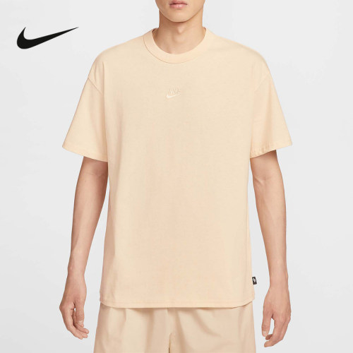 Nike耐克男子棉质T恤夏季新款刺绣宽松休闲短袖针织衫DO7393-114
