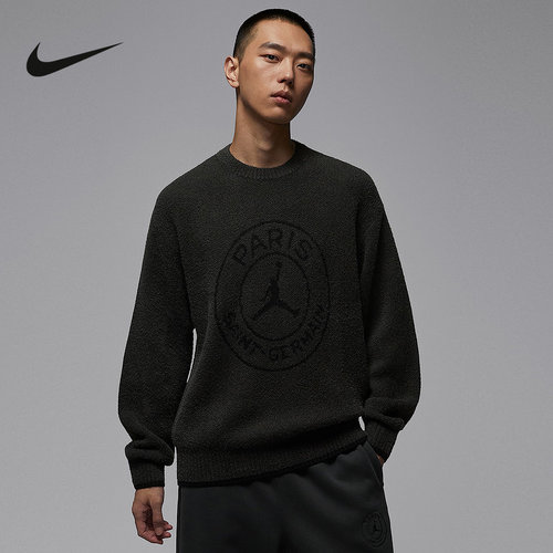 Jordan耐克巴黎圣日耳曼足球俱乐部男子针织毛衣冬新款HV3445-045