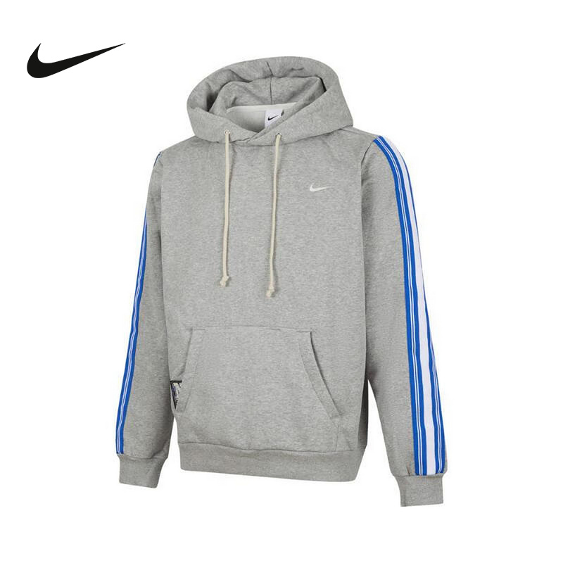 nike耐克男子春季新款宽松针织套头衫篮球运动连帽卫衣HJ3882-063