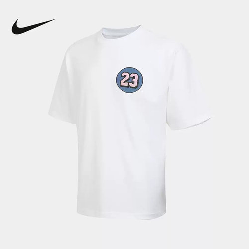 Nike耐克男子短袖T恤夏季图案印花透气圆领上衣针织衫IQ7437-100