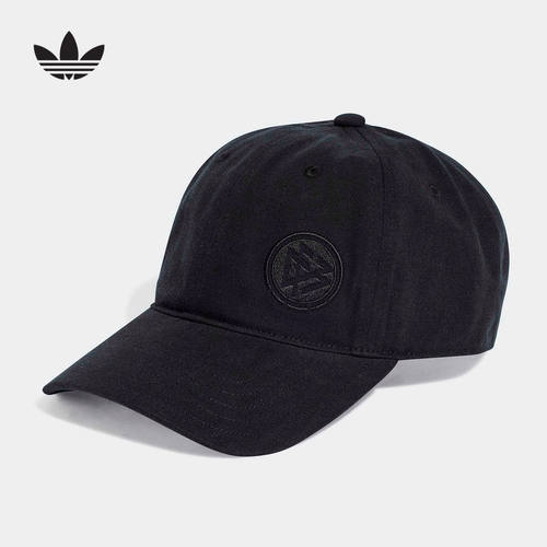 adidas阿迪达斯黑色显脸小遮阳棒球鸭舌帽子春中性运动帽 KC6713