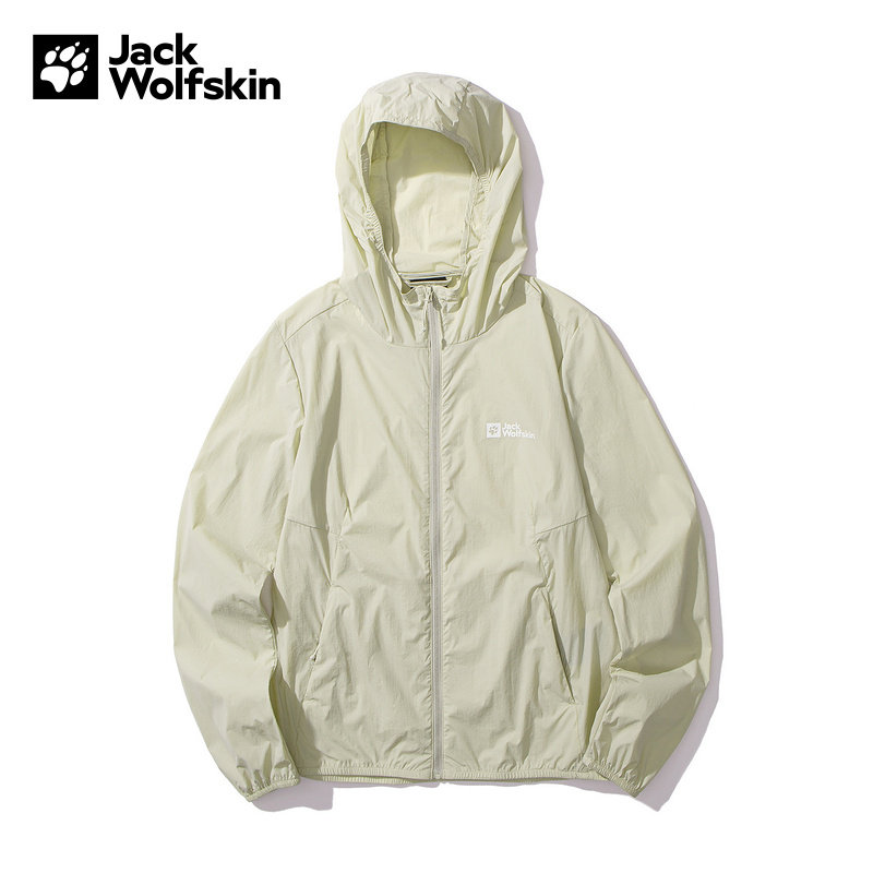JackWolfskin狼爪25夏女子皮肤衣户外连帽轻薄遮阳衣A63747-A0029