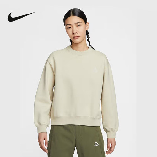 Nike耐克ACG女子加绒卫衣25冬新款宽松圆领针织套头衫IH0716-229