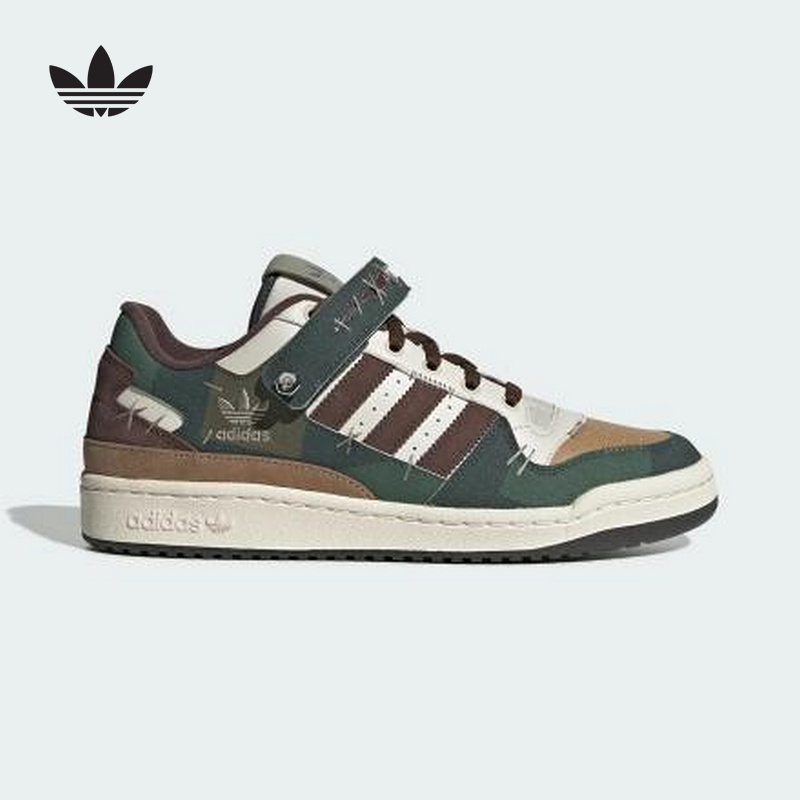 adidas阿迪达斯三叶草男女板鞋冬FORUM复古低帮运动鞋IH3287
