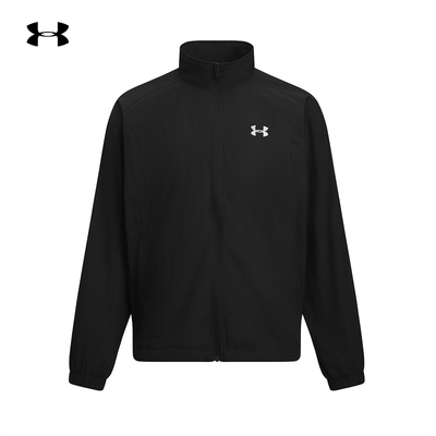 安德玛男子秋冬新款Sportstyle梭织运动休闲夹克外套 6010131-001