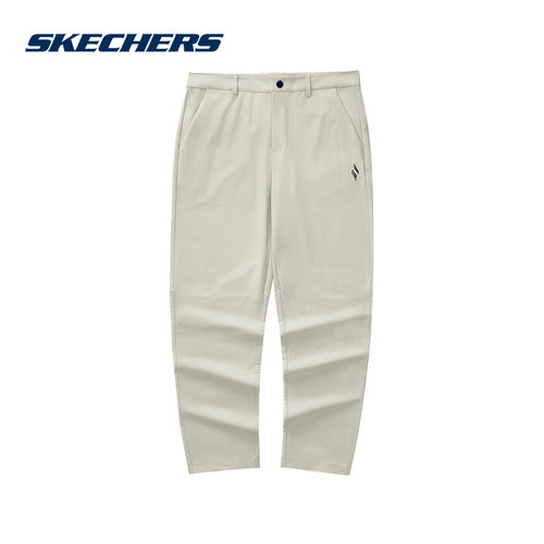 SKECHERS斯凯奇秋季男子直筒简约休闲运动针织长裤 L324M045-044Z