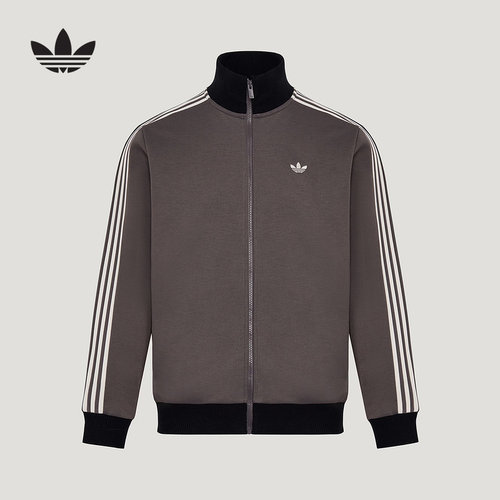 adidas阿迪达斯三叶草TRACK TOP夹克春中性珠地布针织外套 KY8454
