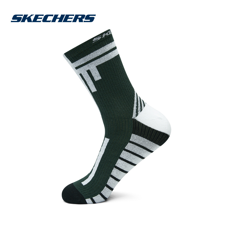 SKECHERS|（新款）2024春中性中筒袜 L124U004-03EM