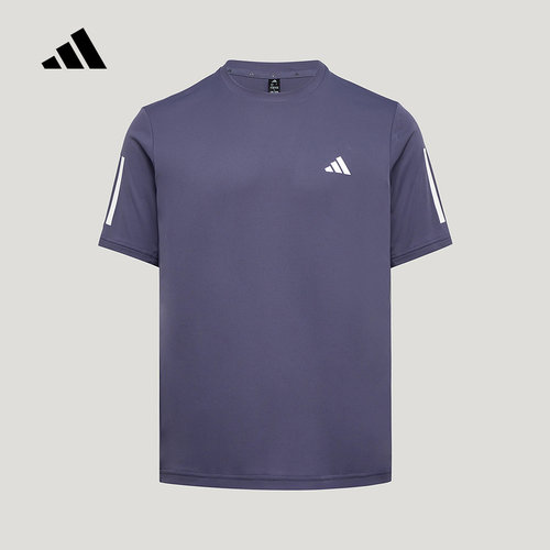 adidas阿迪达斯三条纹速干训练运动健身服climacool短袖T恤KX2028