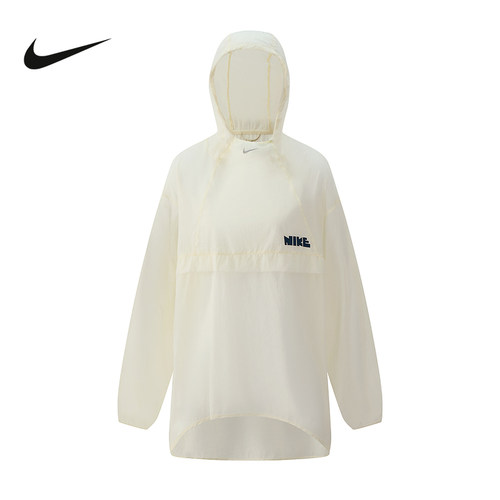 Nike耐克女夏季新品跑步训练反光轻薄连帽运动茄克外套II0464-047