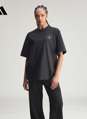 adidas阿迪达斯棉质工字背宽松T恤2026夏女 Stella Mc短袖 KA9549